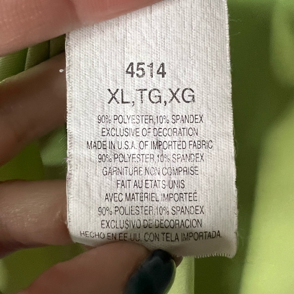 Champion Lime Green Sleeveless Tank Top - XL - Picture 8 of 9